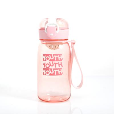 China New Design Bpa Sustainable Tritan Free Motivational Clear Plastic Drinking Water Bottles With Custom Logo for sale