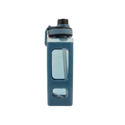 China Large Capacity Viable Plastic Water Bottle Clear Plastic Water Bottle With Straw Portable Plastic Bottle for sale