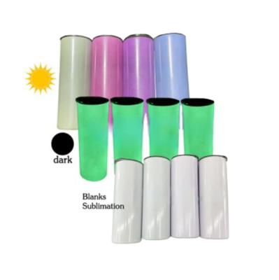 China Viable Glow In The Dark Bottle Sublimation Glow Water Bottle, UV Water Bottle Changing Color for sale