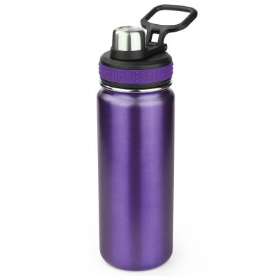 China Durable Sports Stainless Steel Water Bottle Folder Outdoor Double Wall Insulated Hot Water Bottle for sale