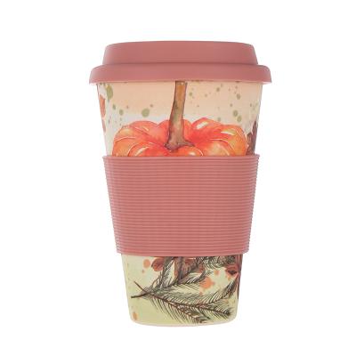 China Eco Friendly High Quality Biodegradable Reusable Reusable Bamboo Fiber Travel Coffee Mug for sale