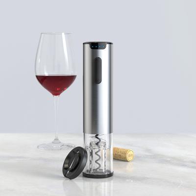 China Viable Rechargeable Automatic Wine Bottle Opener Corkscrew With USB Cable Filling Blue Bottle Opener for sale