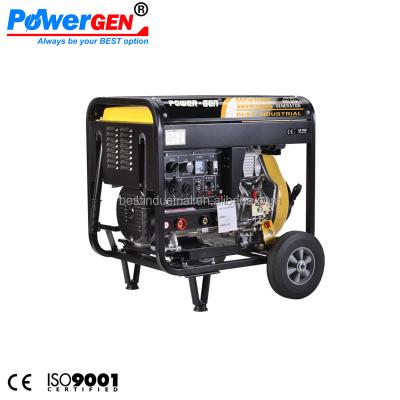 China With 2 operating modes! ! ! 180A Max Diesel Engine 10HP Diesel Generator 5KW Portable Welding Welding Machine BDGW7500E for sale