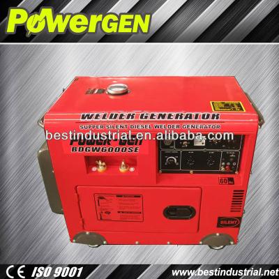 China New design! ! With CE/EPA/ISO Portable Diesel Welding Generator BDGW7500E for sale