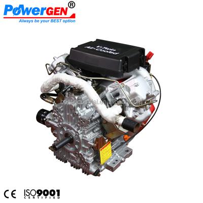 China Air-cooled success! ! ! POWERGEN 25HP Air-cooled Twin 2 Cylinder Powerful V Diesel Engine for sale