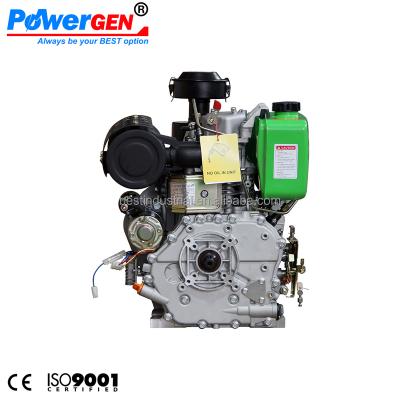 China Air-cooled bestseller! ! ! POWERGEN 192FE Start Single Cylinder Electric Air Cooled Diesel Engine 14 HP for sale