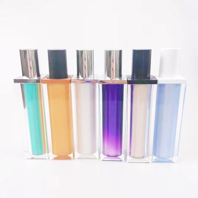 China (15~100)ml Cosmetic Container Disposable Colorful Inner Acrylic Airless Fine Mist Sprayer Cosmetic Pump Bottle for sale