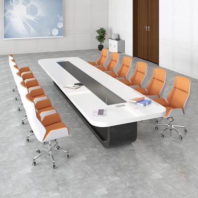 China EUROPEAN SLD 16 Series XINDA Series High End Luxury Scenography Person Conference Table Oval Metal CLOVER OEM for sale