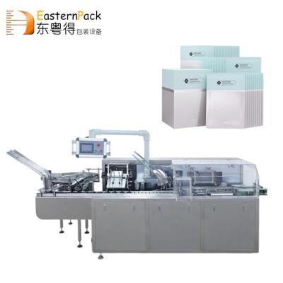 China Full Automatic Automatic Food Box Mask Wholesale Horizontal Cartoning Cartoning Machine for sale