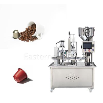 China Food Factory Price 2021 Rotary Nespresso Coffee Capsules Filling Machine Manual Nespresso Coffee Capsule Sealing Sealing Machine for sale