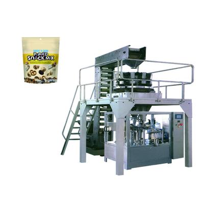 China Food Making Supplier Food Machine Auto-Food Sous Vide Packs Rotary Vacuum Bag Automatic Weighing And Packing Machine for sale