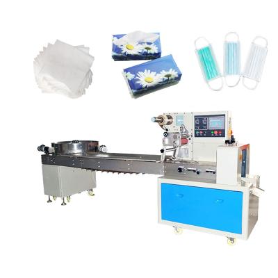 China Food Napkin Packing Machine Flow Pack Spoon Packing Machine for sale