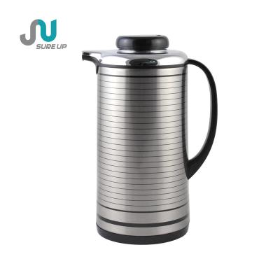 China High Quality Stainless Steel Body Stainless Steel Vacuum Water Kettle Viable Coating Glass Pot for sale