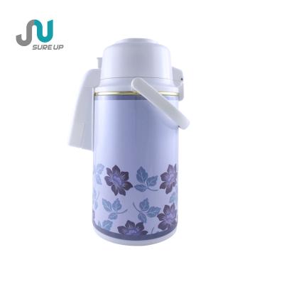 China WITH LID Texture Large Capacity High Liner Glass Airpot Double Wall Liner Glass Vacuum Airpot Vacuum Jug for sale