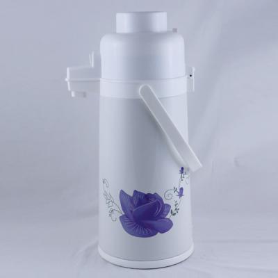 China PORTABLE Airpot 2.5L Metal Liner Body Thermos Flask Vacuum Glass Airpot for sale