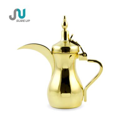 China Stocked stainless steel 32oz dallah hot sale dallah tea coffee arabic pot for sale