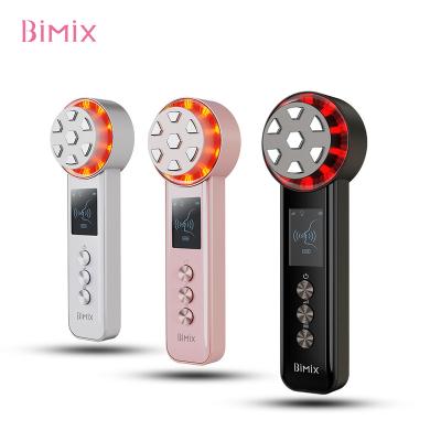 China Anti-Puffiness Bimix Skin Tightening RF EMS Led Microcurrent Facial Beauty Instrument Ice Face Massage Device for sale