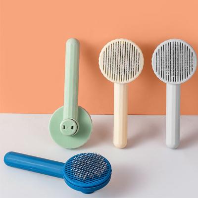 China Amazon Best Seller Stocked Professional Hair Removal Pet Massage Brush For Dogs Cats for sale