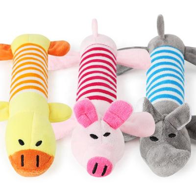 China High Quality Viable Duck Pig Elephant Squeak Plush Dog Pet Squeaky Chew Toy For Pet for sale