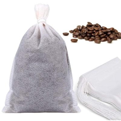 China Hot Sale Eco-friendly Disposable Biodegradable Empty Tea Bags With String 6-8cm for sale