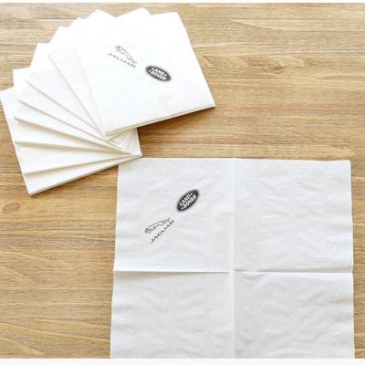 China Blank Wood Pulp Napkin Printed Logo Restaurant Place Towel Paper Napkin Advertising Paper Towel Custom for sale