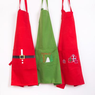 China Durable or Qucik Dry New Customizable Cotton Christmas Promotional Apron for sale