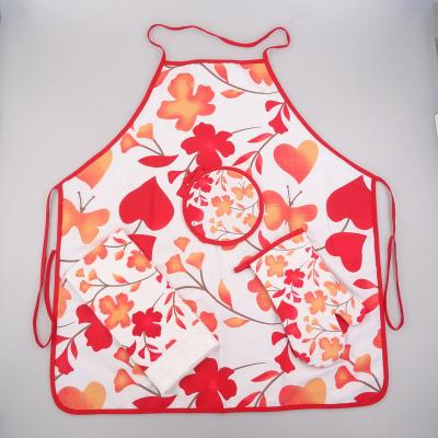 China Eco - Friendly Dye Printing 3pc Kitchen Textile Set for sale