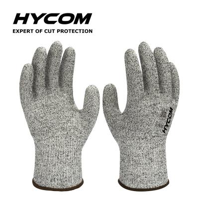 China Cut resistant glove en388 certified high performance HPPE cut gloves for food industrial work used for sale