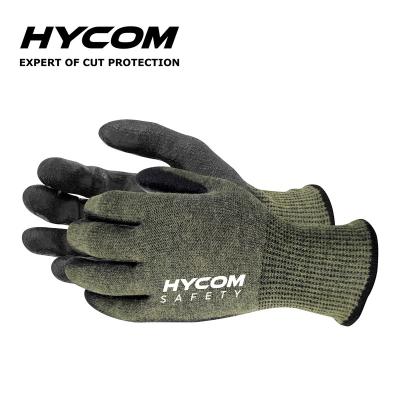 China Wear Resistant H139 Knife Wear Resistant Level 9 Aramid Heat Resistant Glass Handling Gloves for sale