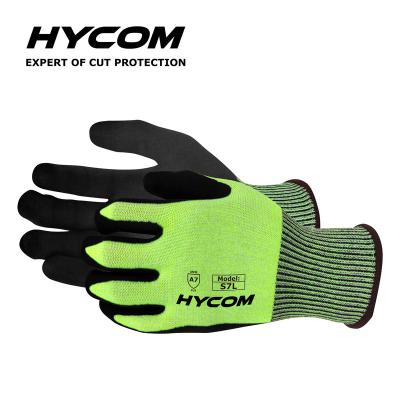 China HYCOM S7L Wear Resistant Level 7 Skin Friendly Breathable Cut Resistant For Steel Industry Work Gloves for sale