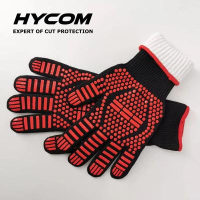 China Customized CLASSIC Color BBQ Heat Resistant Flame Retardant Gloves With Feeling Of Good Wear for sale