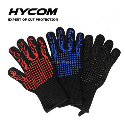 China High Quality CLASSIC Kitchen Use BBQ Heat Resistant Gloves Flame Retardant for sale