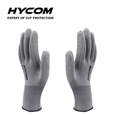 China Protective Hand HYCOM N13CL Top Selling 13 Gauge Nylon Latex Coated Gloves Safety Work Gloves for sale