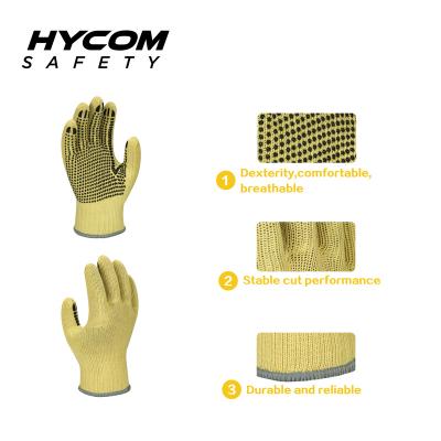 China Cut Resistant Glove Palm Fitted Aramid Anti-Slip Gloves for sale