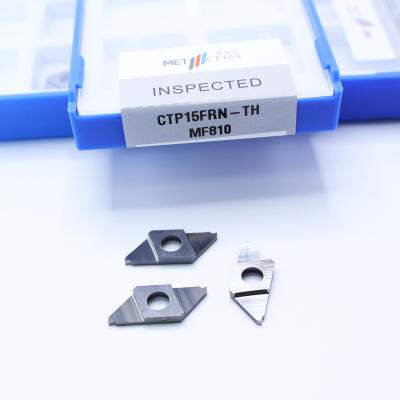 China CTP15FRN-TH Revestimiento sin recubrimiento Separación de inserciones indexables Insert de carburo CNC para dureza de corte HRA91.8 Revestimiento sin recubrimiento en venta