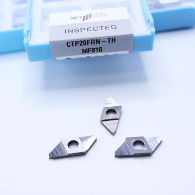 China CTP20FRN-TH Separación sin recubrimiento de inserciones indexables para piezas de acero HRA91.8 Dureza Corte recto inserción de carburo CNC en venta