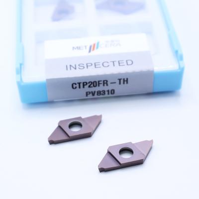 China PV8310 Grado de bronce inserto de carburo CNC para corte CTP PVD recubierto separación indexable inserto CTP20FR-TH perfecto para CTP en venta