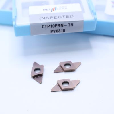 China CTP10FRN-TH inserto de carburo CNC para corte PVD recubierto separación indexable inserto de corte derecho HV4200 dureza CTP en venta