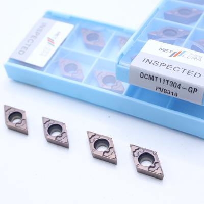 China DCMT070204 DCMT11T304 Carbide-draaiinzetten, Carbide-CNC-draaiinzetten in GP-chipbreker Te koop