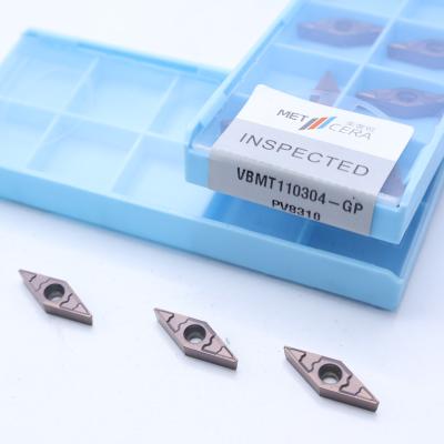 China VBMT11 VBMT16 Carbide-draaiinzetten, Carbide-CNC-draaiinzetten in GP-chipbreaker Te koop