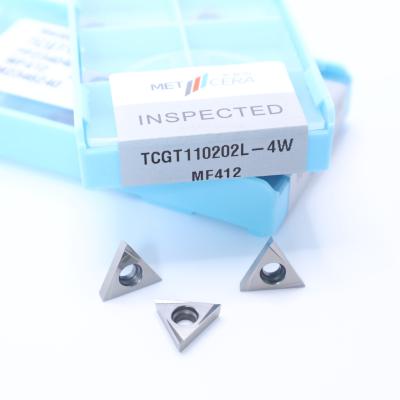 China TCGT11 Carbide-draaiinzetten, Carbide CNC-draaiinzetten in 4W-chipbreker Te koop