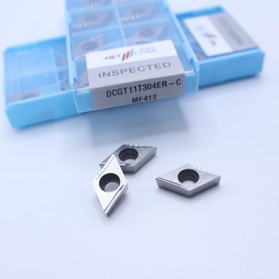 Cina DCGT07 DCGT11 Carbide Turning Inserts, Carbide CNC Turning Inserts con C finishing chip breaker in vendita