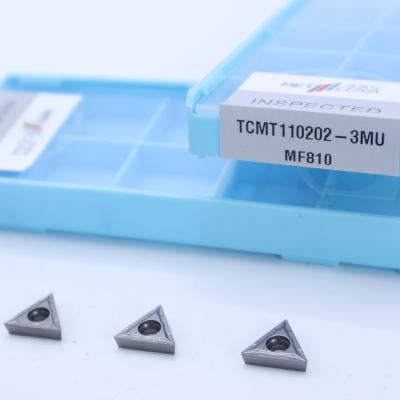 China Grade MF810 Silver Carbide Turning Insert TCMT09 TCMT11 TCMT16 Positive CNC Insert with 3MU Semi-finish chipbreaker à venda