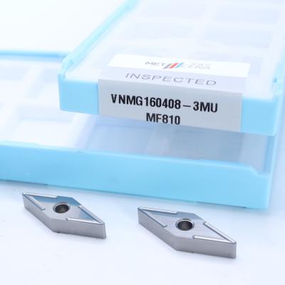 China Karbiddrehinsatz VNMG16 VNMG1604, Negativ CNC-Insatz mit 3MU Halbfertigsplitter zu verkaufen