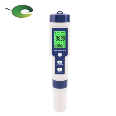 China High Quality Portable Electronic pH Multimeter Tds/ec/ph/salinity/temp Meter Calibration 5 in 1 TDS Water Tester for sale