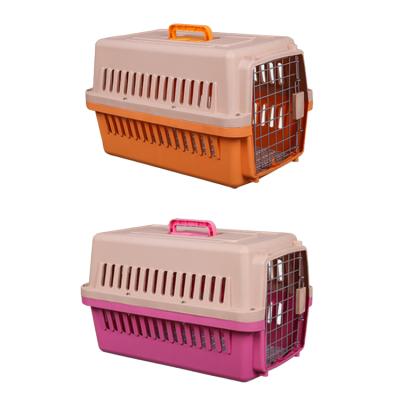 China Sustainable pet cages carriers and homes instagram hot view plastic pet cages carriers for cat air moving for sale