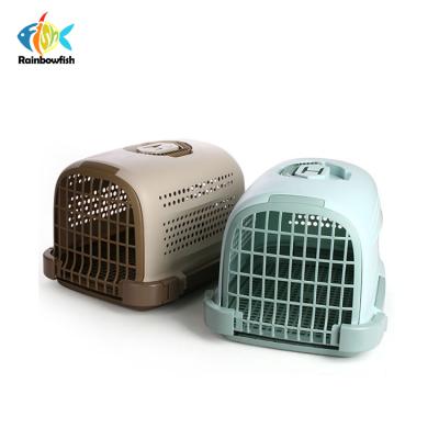 China Hot Sale Low MOQ pet carriers cages viable home facebook small for lovely dog ​​ferret birds door travel for sale