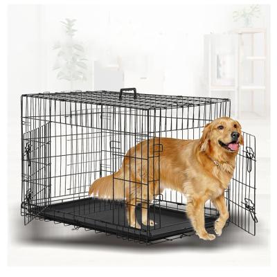 China Breathable Hot Selling Folding Metal Pet Cage Wire Cat Cage Wire Mesh Dog Cage for sale