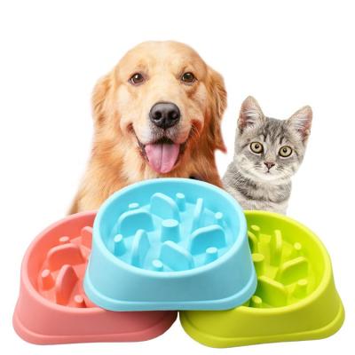 China Sustainable Consumption Slow Feeder Pet Food Bowl Plastic Pet Bowls And Plastic Feeders Pet Bowl for sale