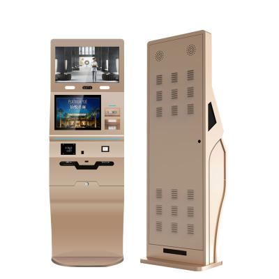 China SDK OEM ODM Customized Manufacturer Dual Screen Hotel Kiosk Self Service POS Kiosk Self Payment Kiosk for sale